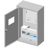 Ящик учета и распределения электроэнергии ЯУР-3В-12 (profi) встраиваемый, 320x550x165