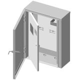 Ящик учета и распределения электроэнергии ЯУР-3А-4 (антивандальный) навесной, 410x550x190