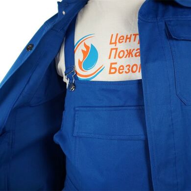 Напівкомбінезон з курткою ЄВРО забарвлення волошка Саржа розмір 40-42* зріст 1-2